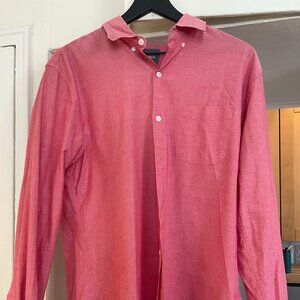 Bonobos Linen Casual Shirt in Rose Dust
